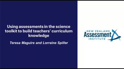 11:00am Tues Using assessments in the science toolkit