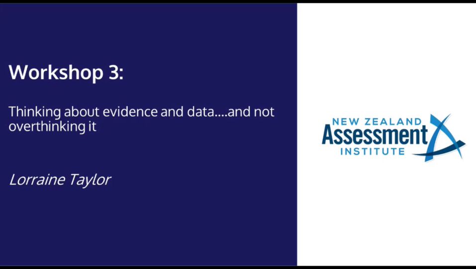 1200 - Thinking about evidence and data