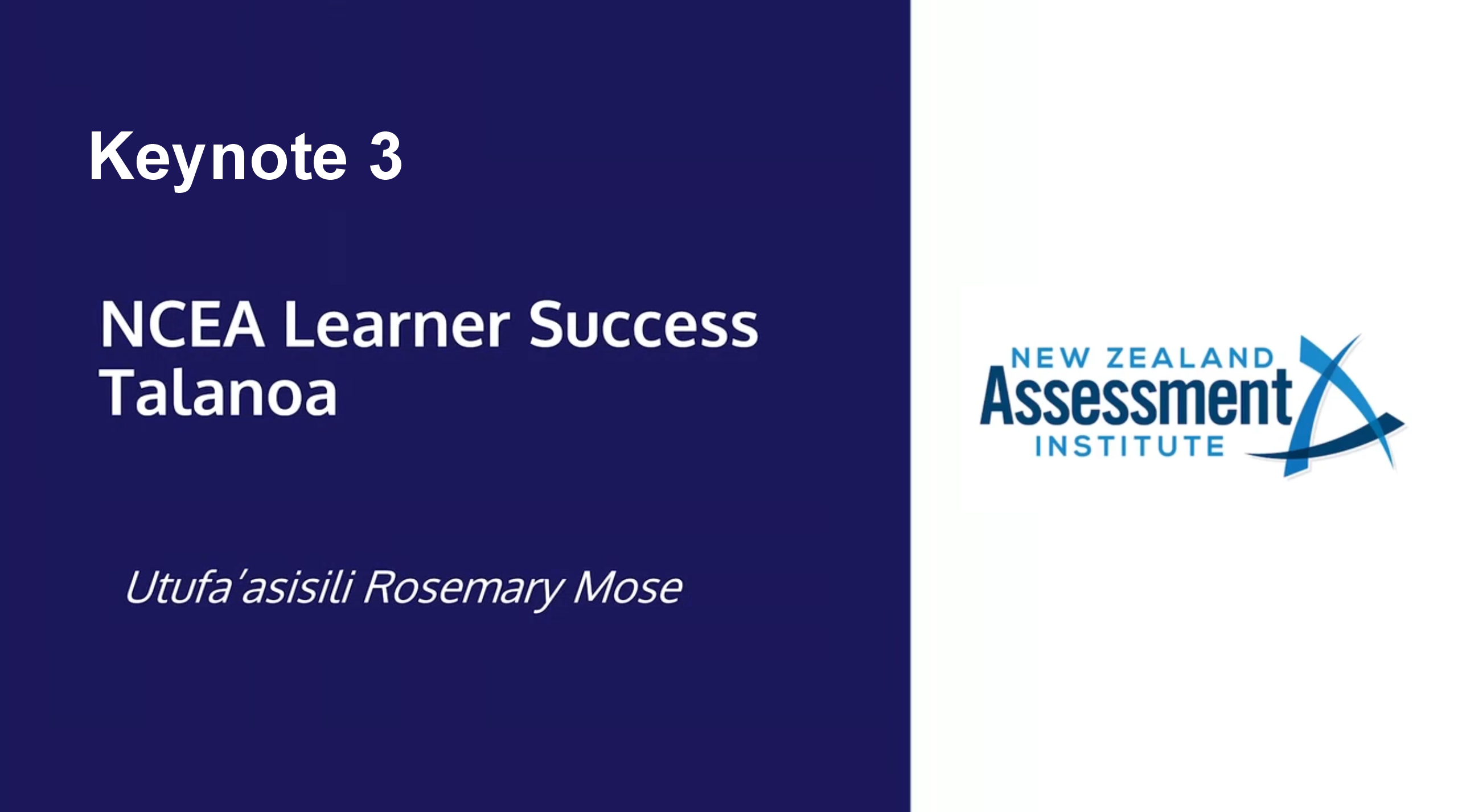 03. Keynote 3 - Utufaasisili Rosemary Mose