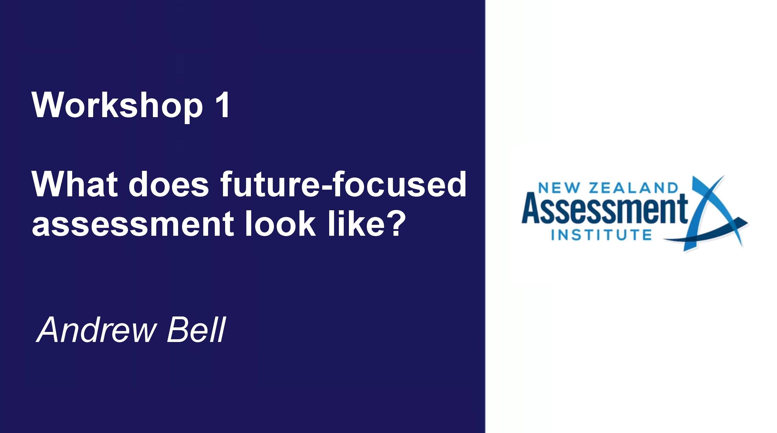 05. Workshop 1 - Andrew Bell