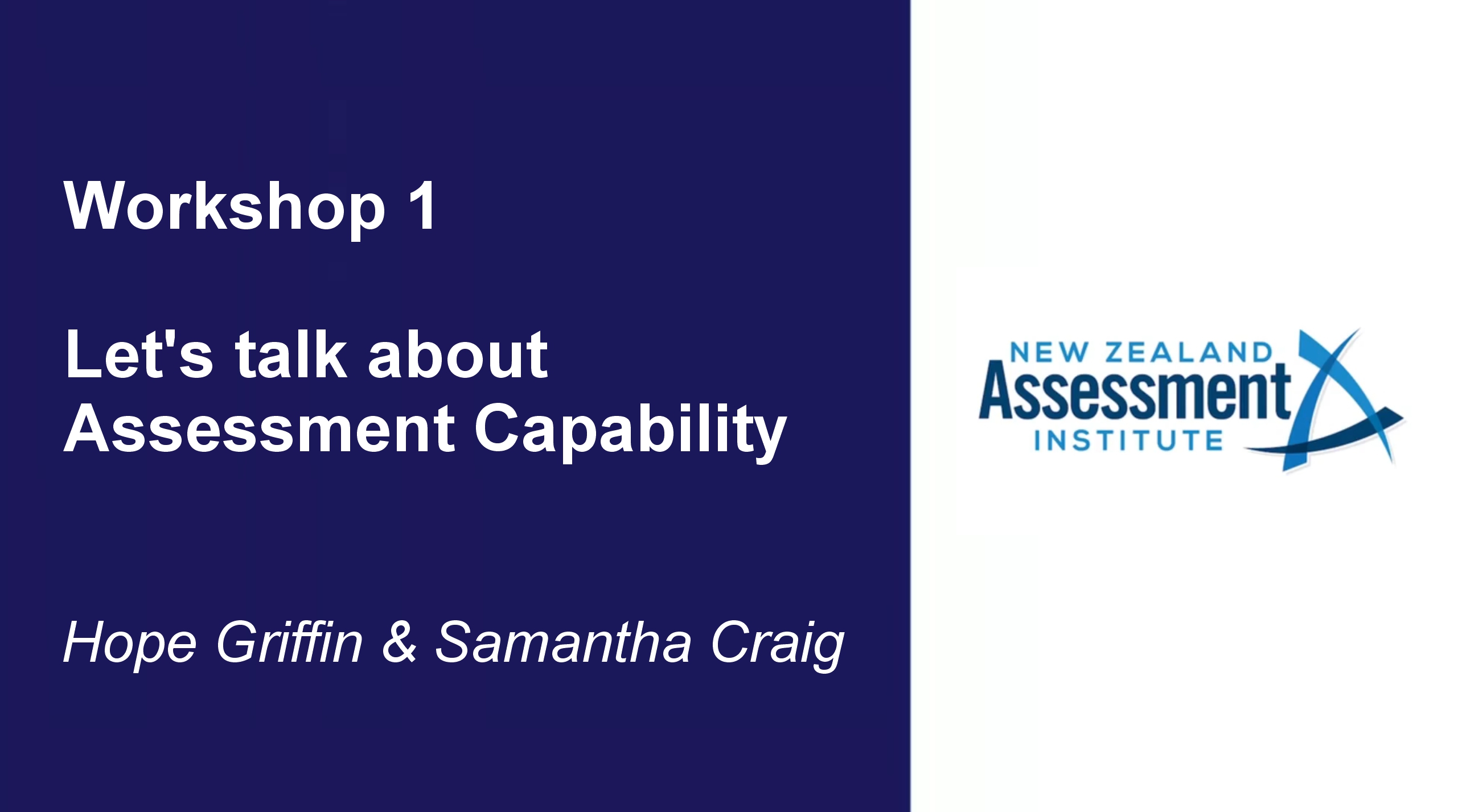 08. Workshop 1 - Hope Griffin and Samantha Craig