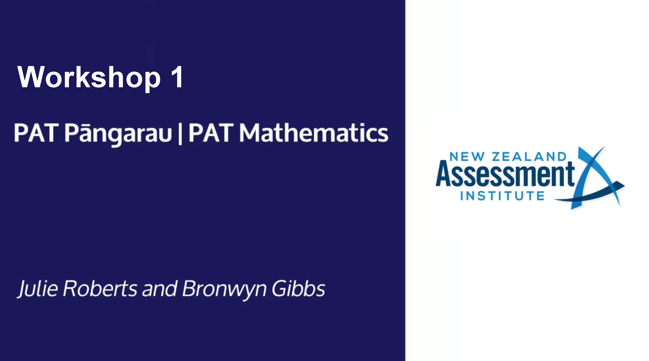 09. Workshop 1 - Julie Robers & Bronwyn Gibbs