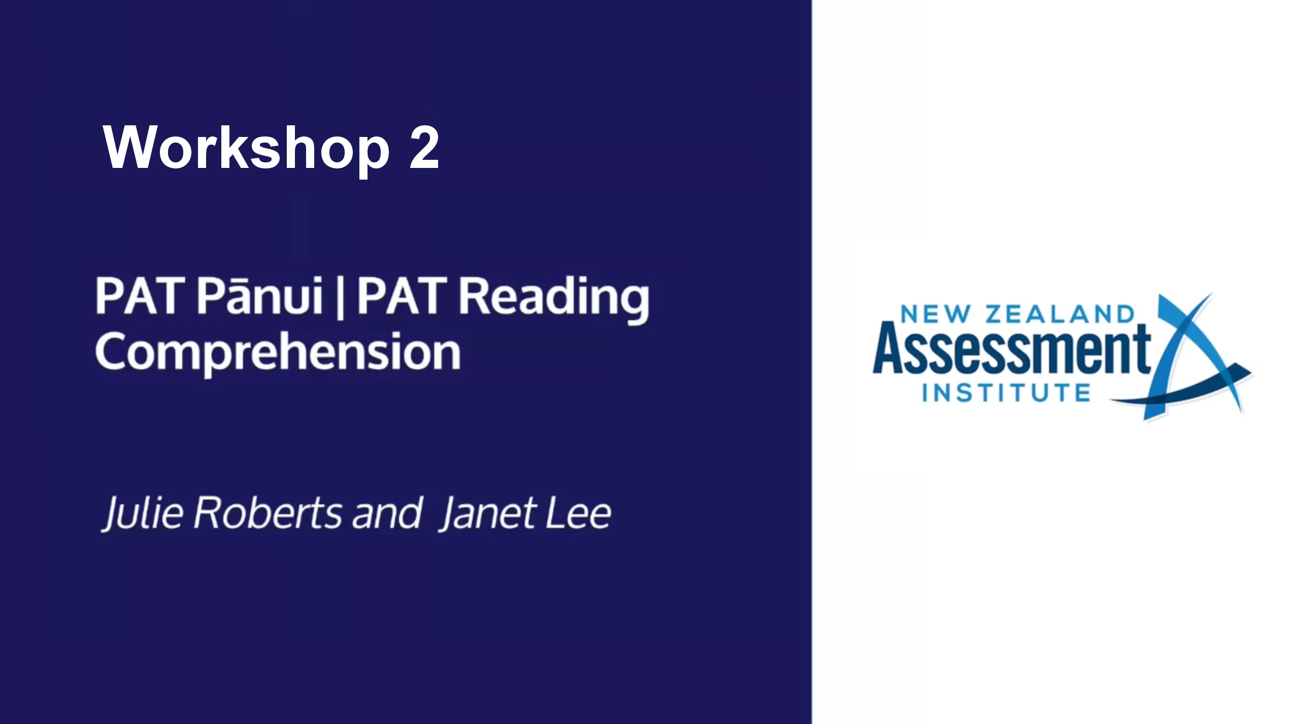 15. Workshop 2 - Julie Roberts & Janet Lee