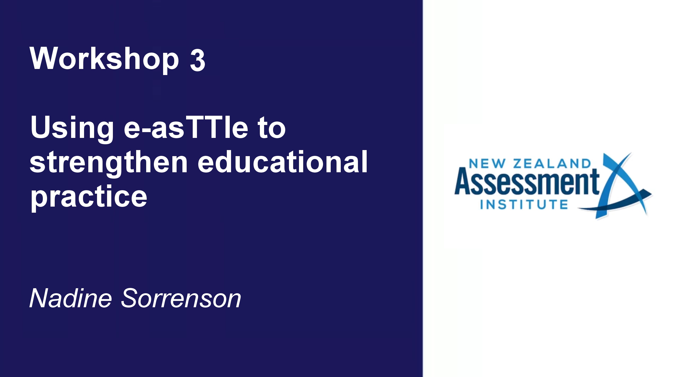 21. Workshop 3 - Nadine Sorrensen