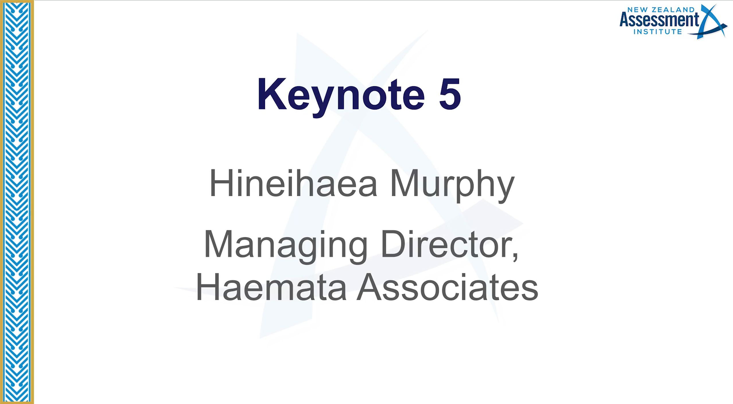 05 Keynote Address - Hineihaea Murphy