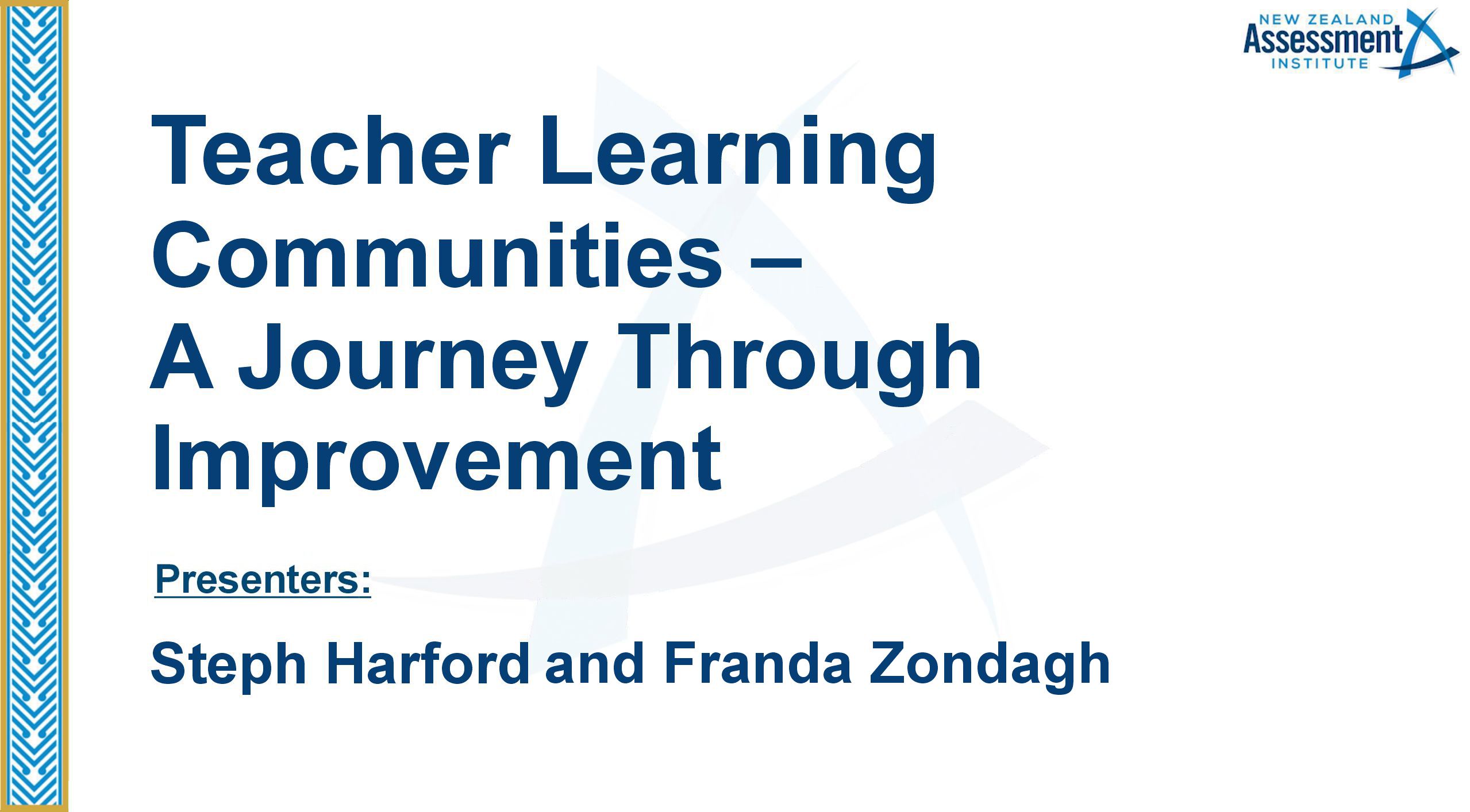 28 Teacher Learning Communities - A Journey Through Improvement