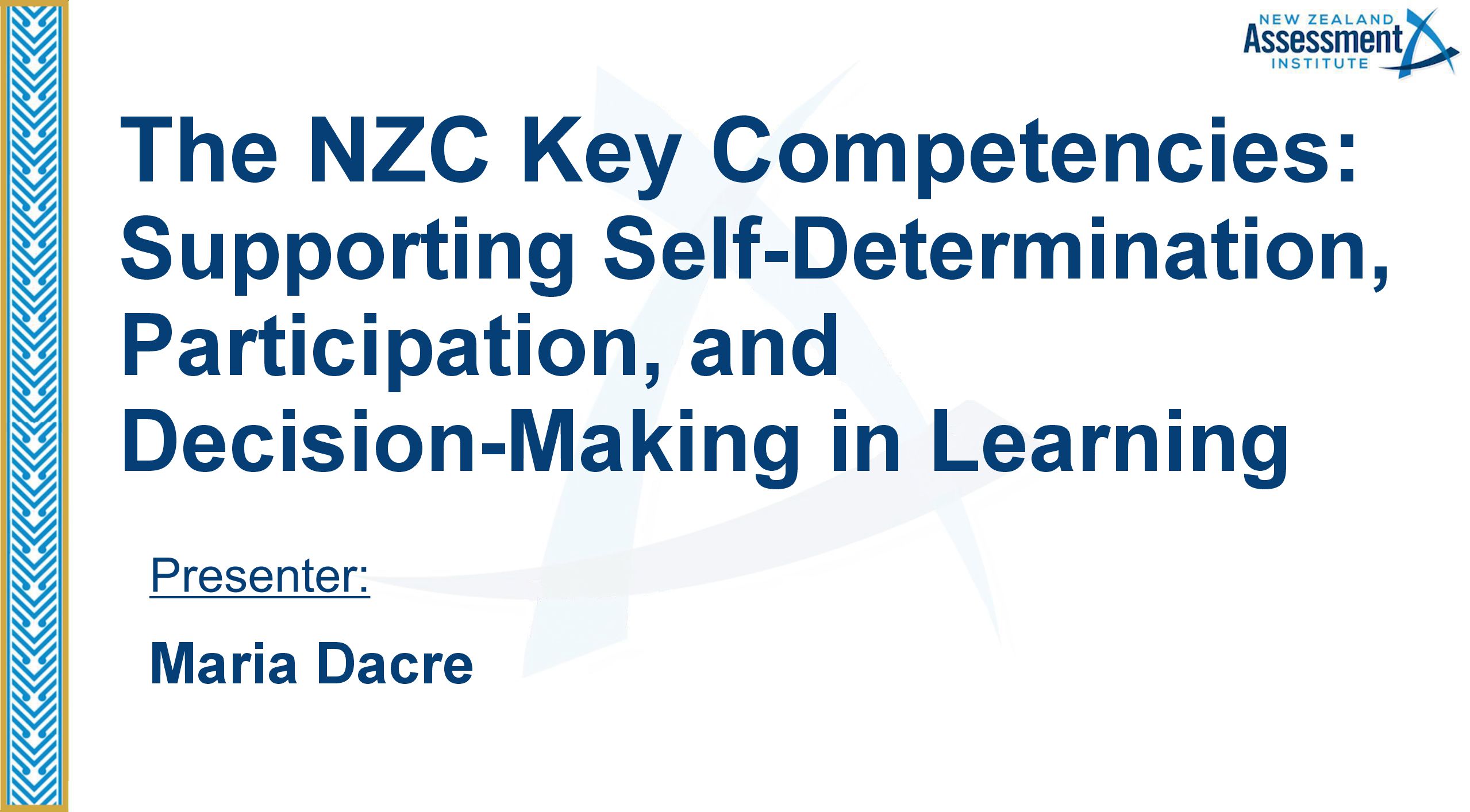 29 The NZC Key Competencies: Supporting Self-Determination, Participation, and Decision-Making in Learning