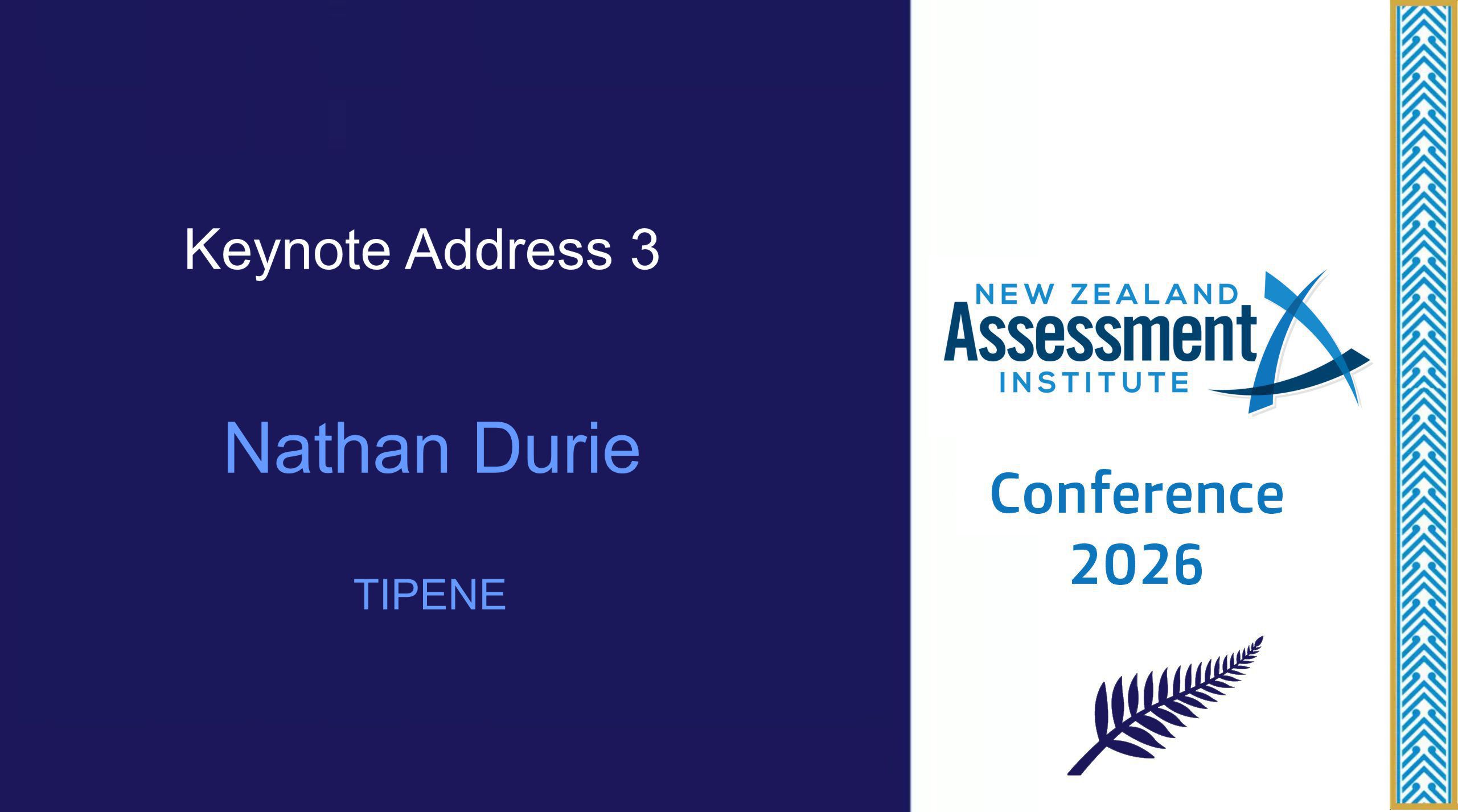 03 Keynote Address – Nathan Durie 03 Keynote Address – Nathan Durie