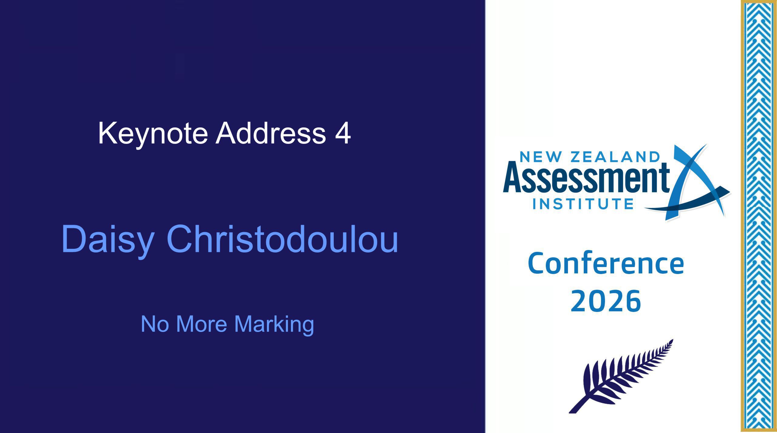 04 Keynote Address – Daisy Christodoulou 04 Keynote Address – Daisy Christodoulou