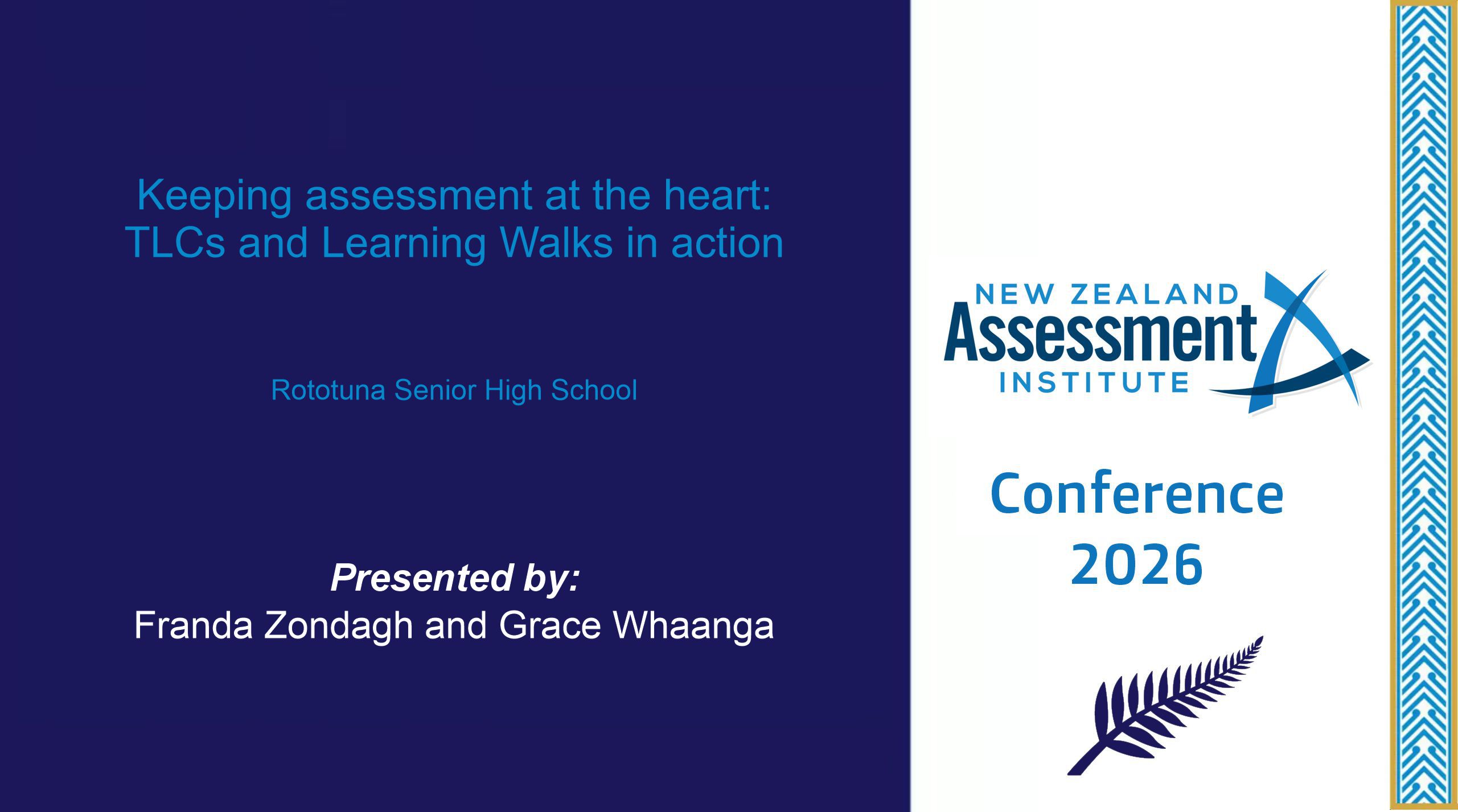 Keeping Assessment At The Heart TLCs And Learning Walks In Action 28 Keeping assessment at the heart: TLCs and Learning Walks in action